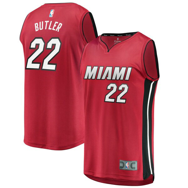 Maillot Miami Heat Homme Jimmy Butler 22 Statement Edition Rouge